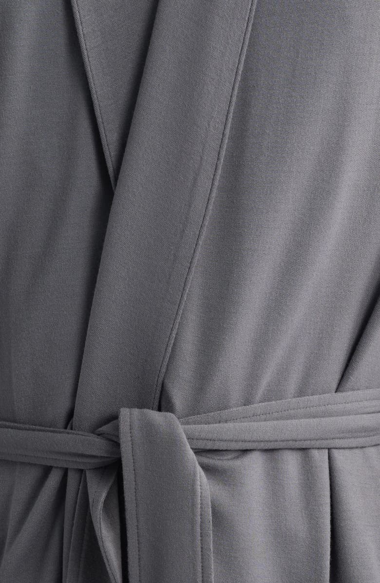 Nordstrom French Terry Robe, Alternate, color, Grey Tornado