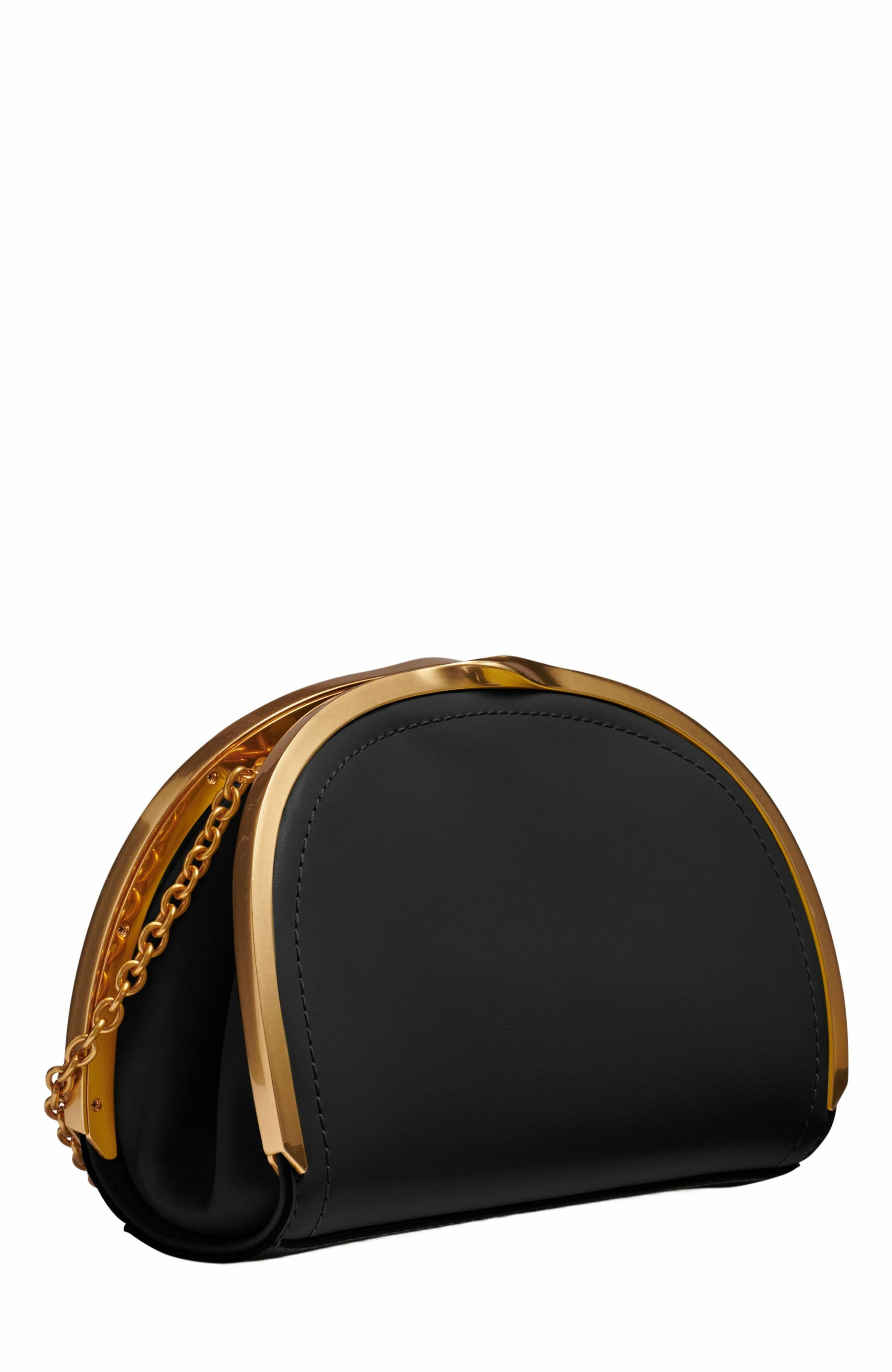 Donna Karan New York Lawrence Clutch, Alternate, color, Black/Gold