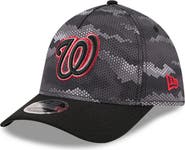 New Era Men's New Era Black Washington Nationals Camo 39THIRTY A-Frame Flex Hat