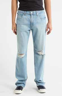 PAIGE Doheny Distressed Straight Leg Jeans