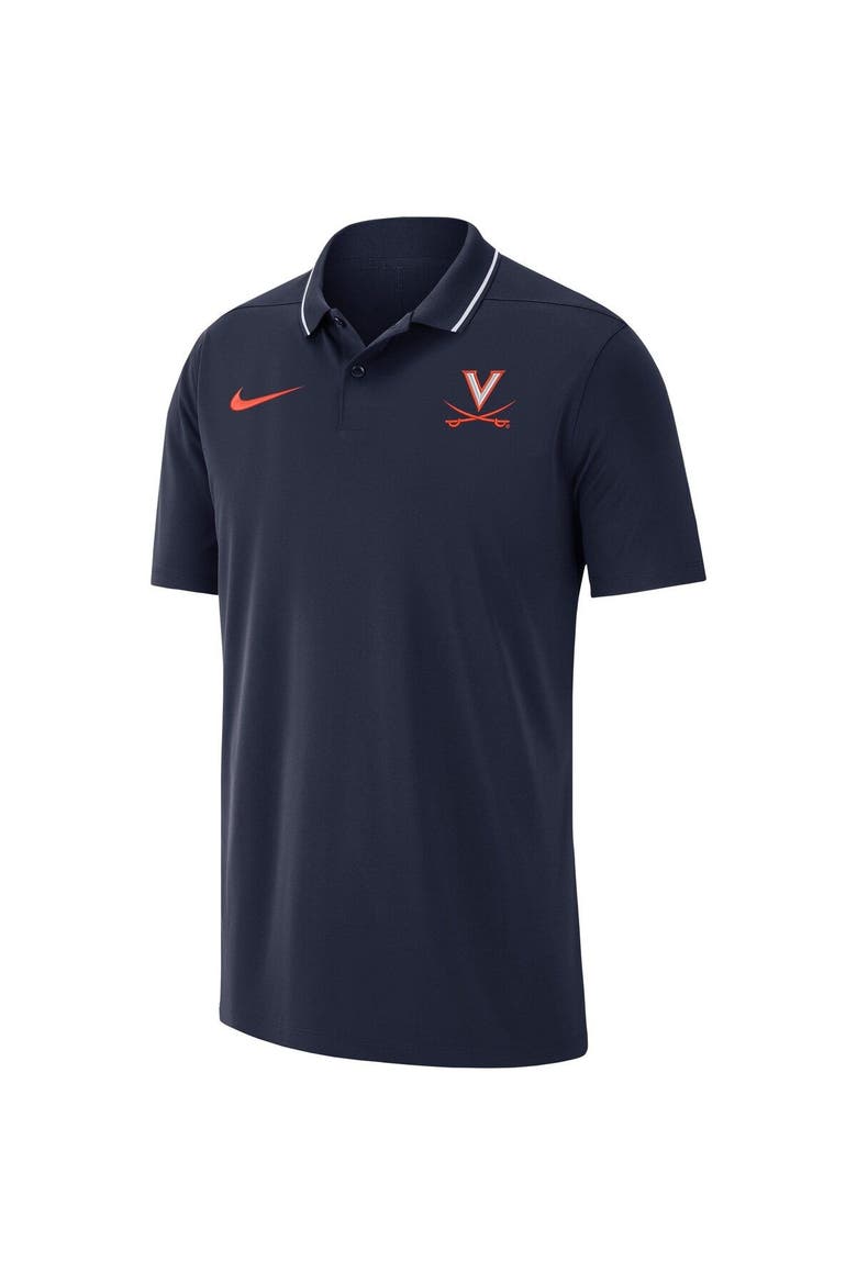 Men's Nike Navy Virginia Cavaliers 2023 Coaches Performance Polo, Alternate, color, Navy