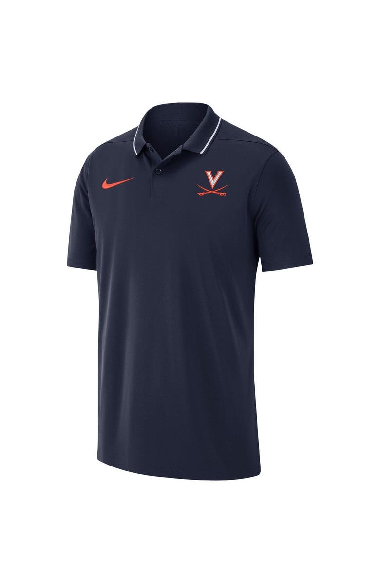 Nike Men's Nike Navy Virginia Cavaliers 2023 Coaches Performance Polo, Alternate, color, Navy