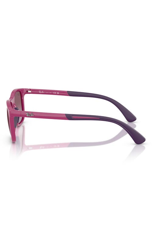 Shop Ray Ban Ray-ban Kids' 47mm Square Sunglasses In Violet