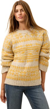 Faherty Powder Peak Alpaca Blend Crewneck Sweater
