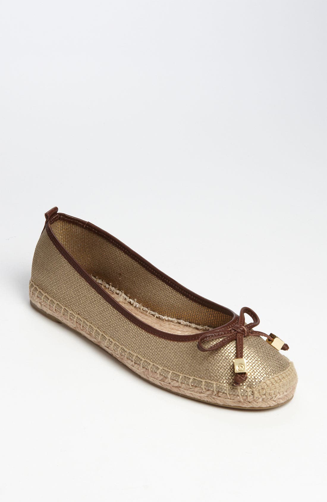 'Meg' Espadrille Flat, Main, color, GOLD