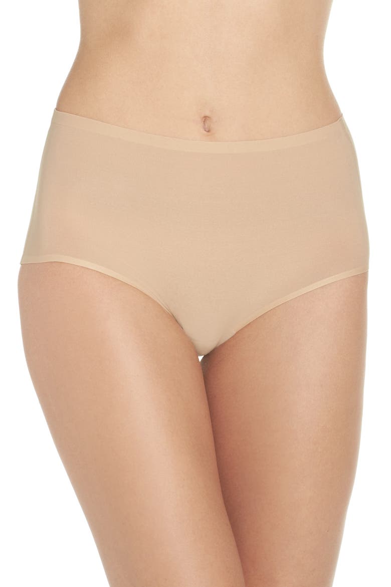 Soft Stretch 3-Pack High Waist Briefs, Alternate, color, NUDE