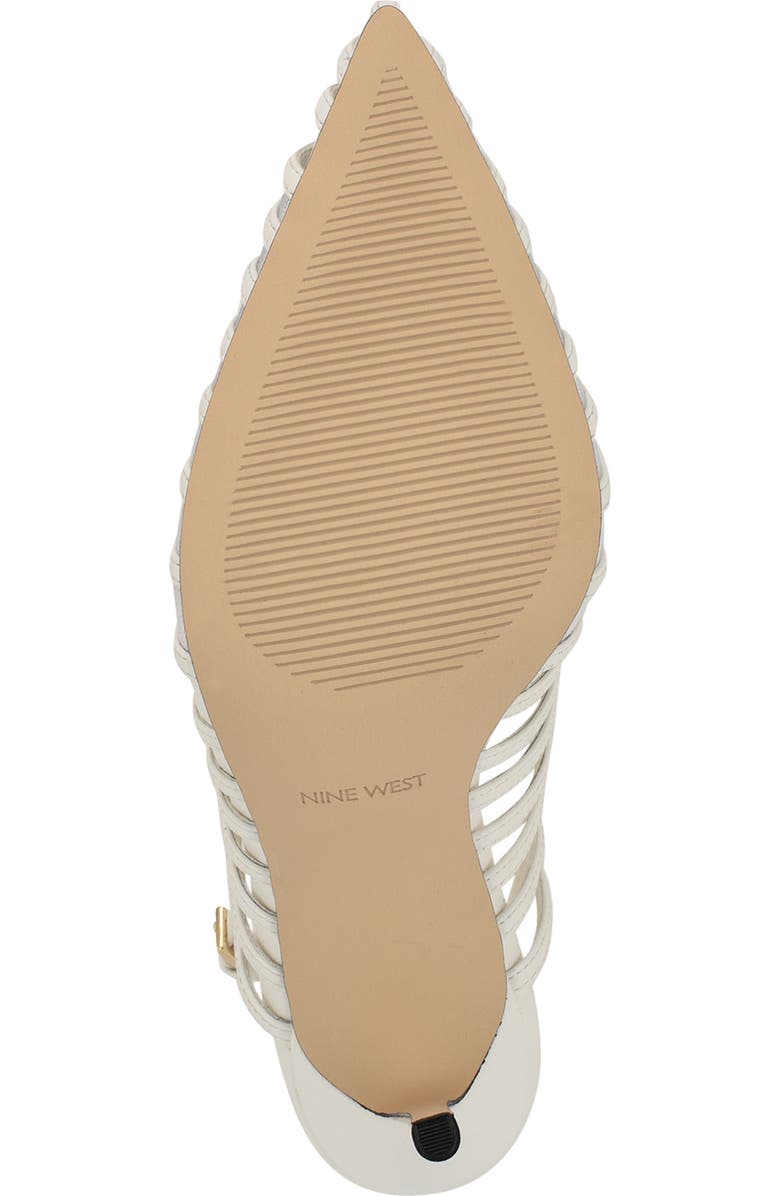 Nine West Filane Pointed Toe Pump, Alternate, color, White