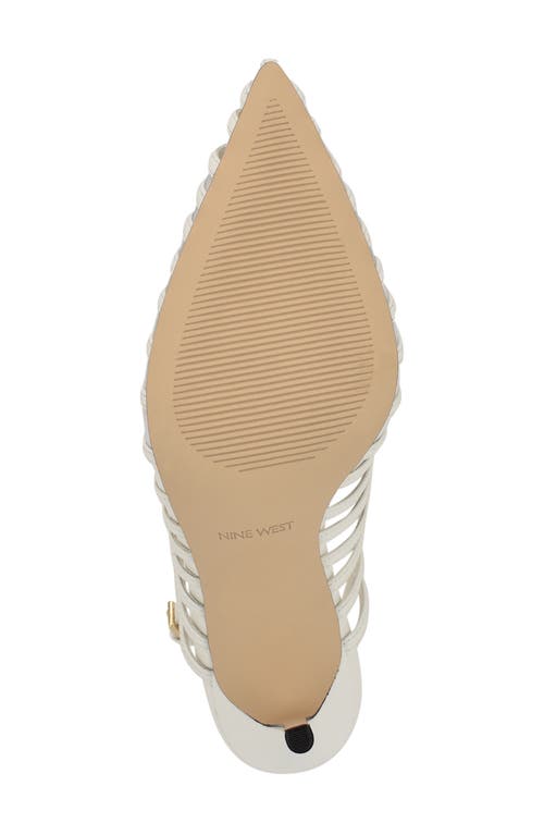 Shop Nine West Filane Pointed Toe Pump In White