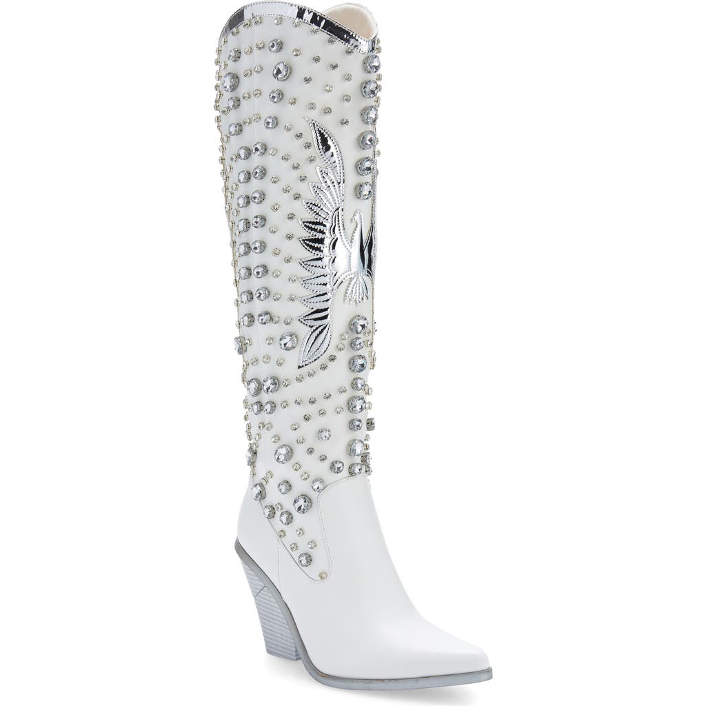 Azalea Wang Upbeat Western Boot In White