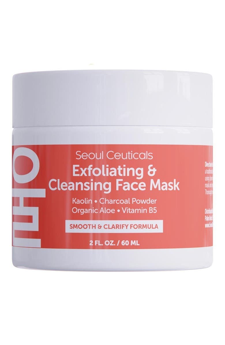 Seoul Ceuticals Exfoliating & Cleansing Korean Face Mask, Alternate, color, Clear