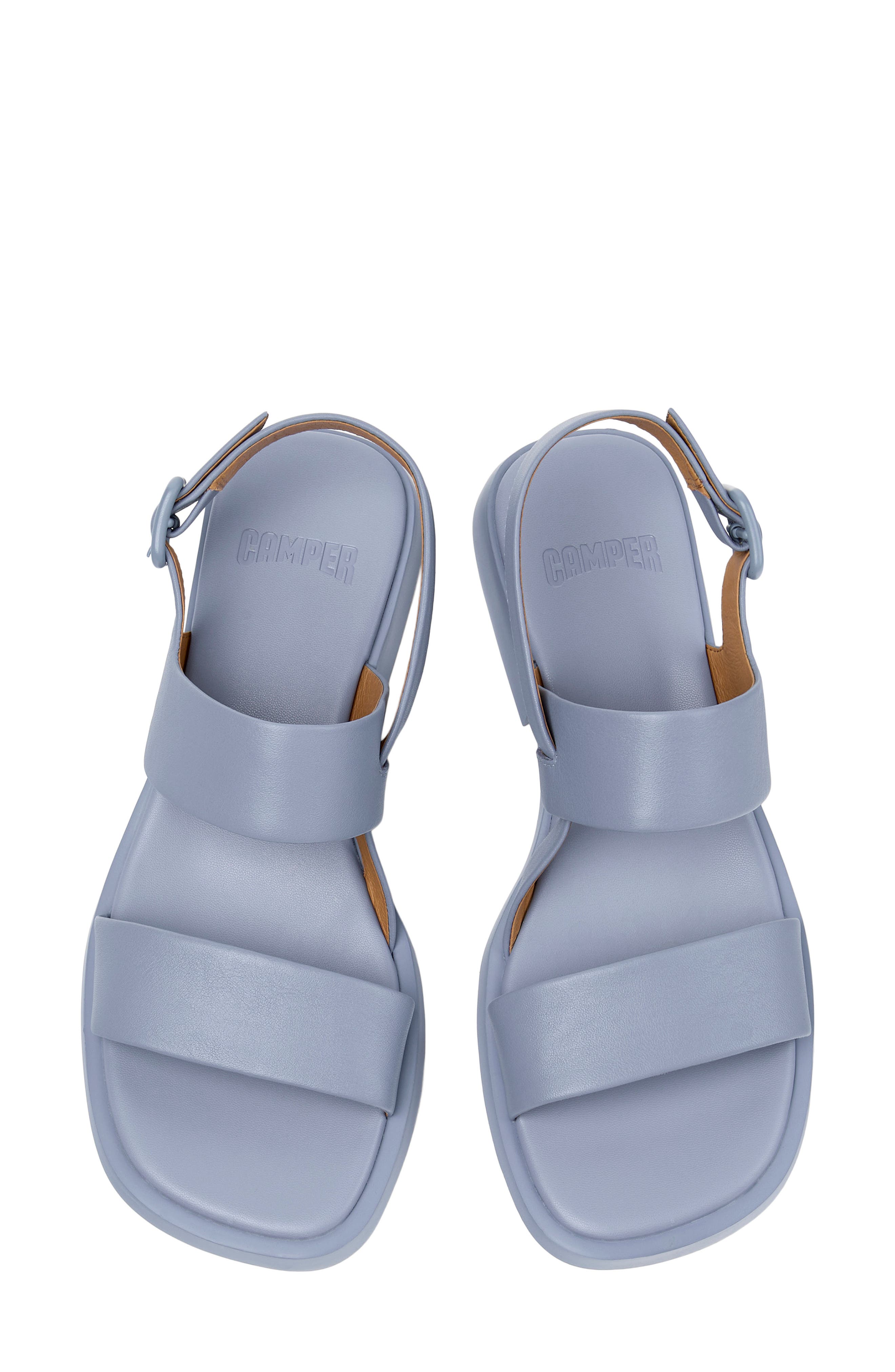 Camper Dana 2-Strap Sandal, Alternate, color, Light Pastel Blue