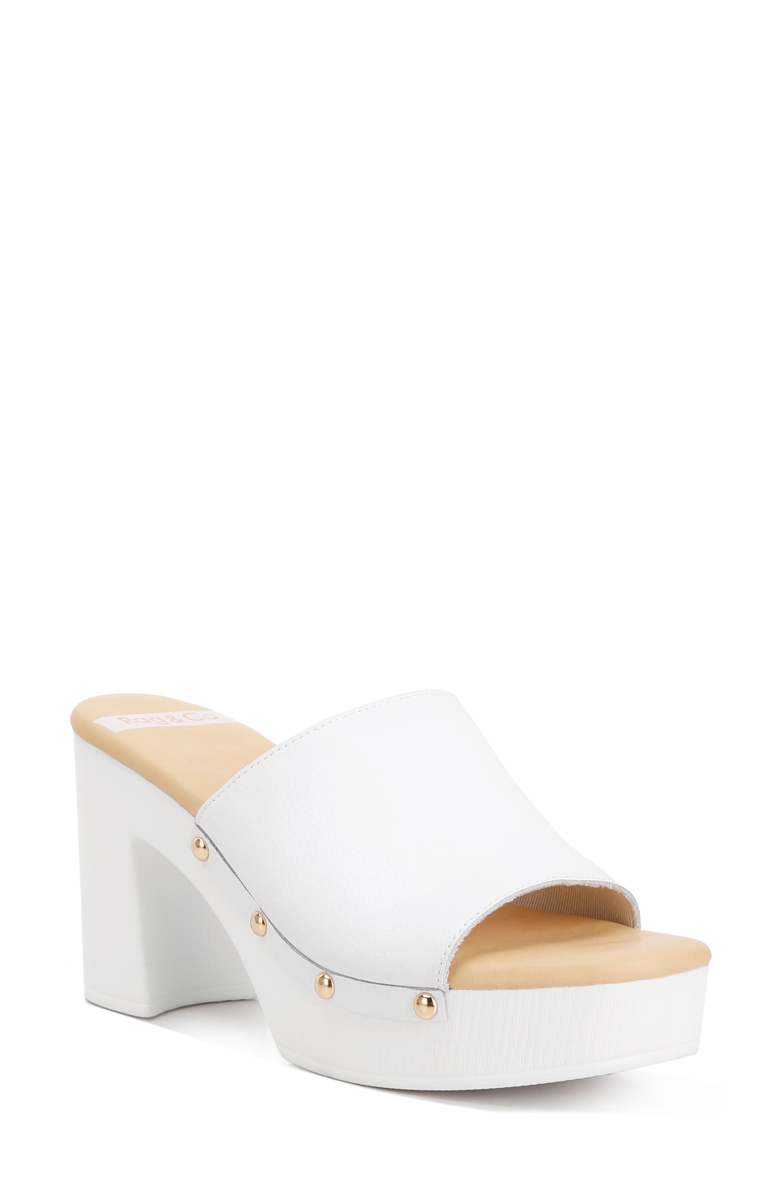 Drew Recycled Leather Platform Sandal