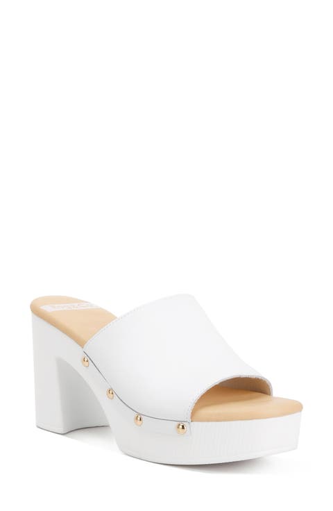 Drew Recycled Leather Platform Sandal