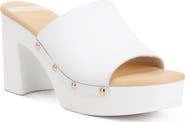 Rag & Co Drew Recycled Leather Platform Sandal