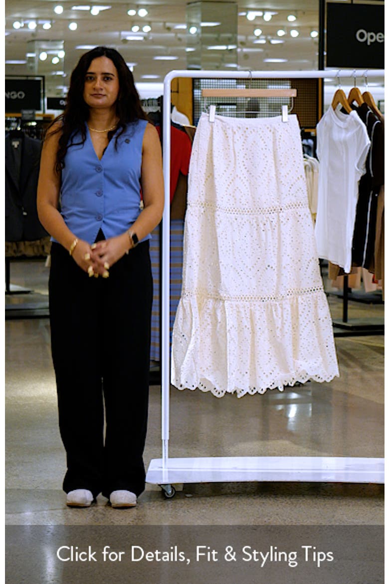 Eyelet Lace Maxi Skirt video