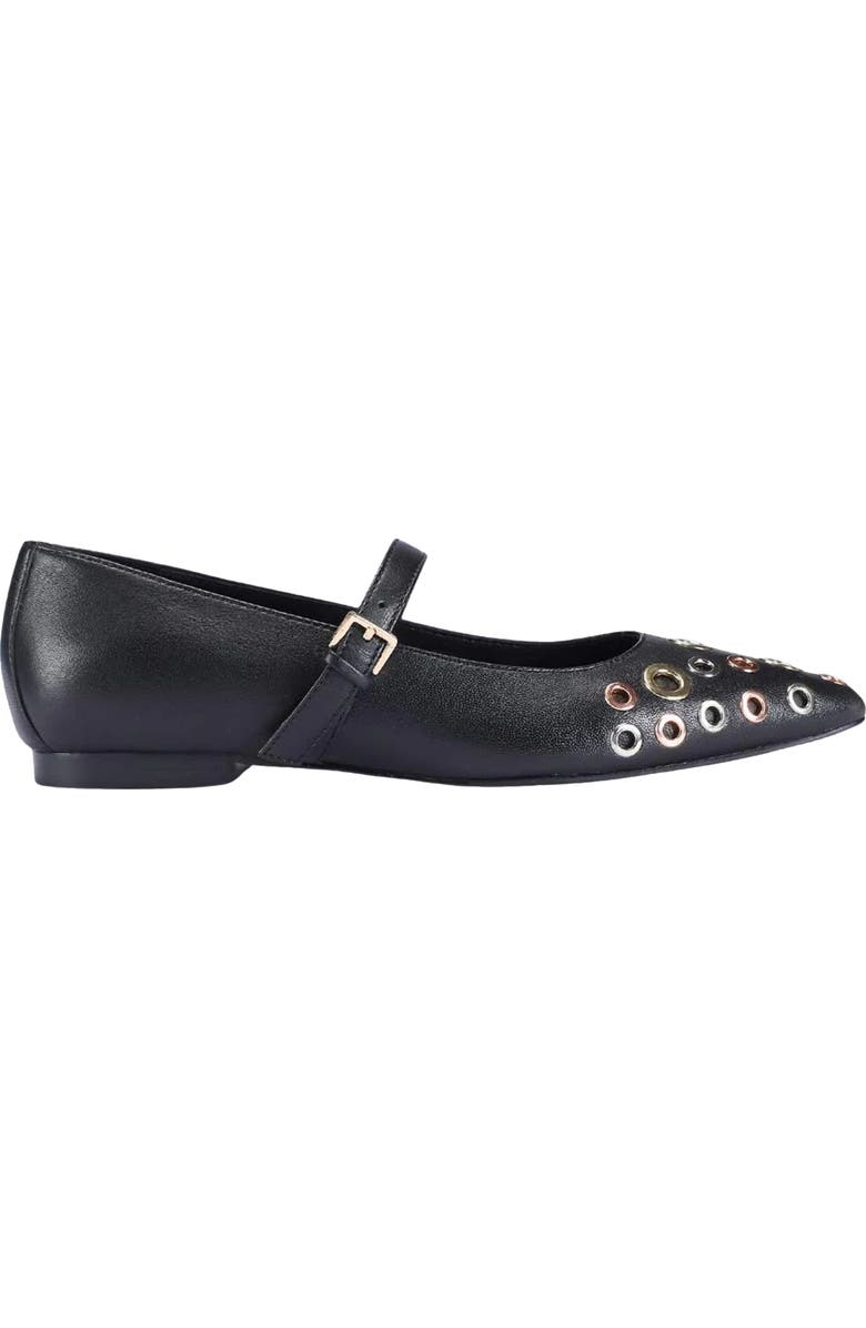SAINT G Josh Pointed Toe Mary Jane Flat, Alternate, color, Black