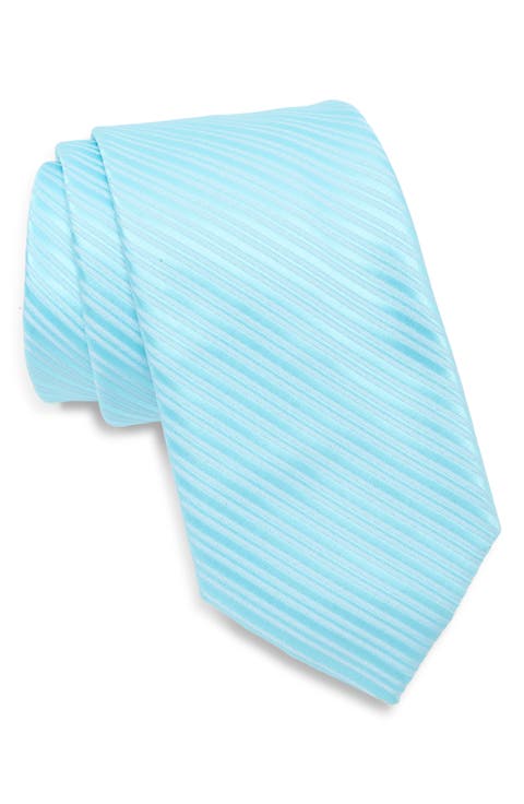 Stripe Rib Satin Tie