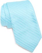 NORDSTROM RACK Stripe Rib Satin Tie