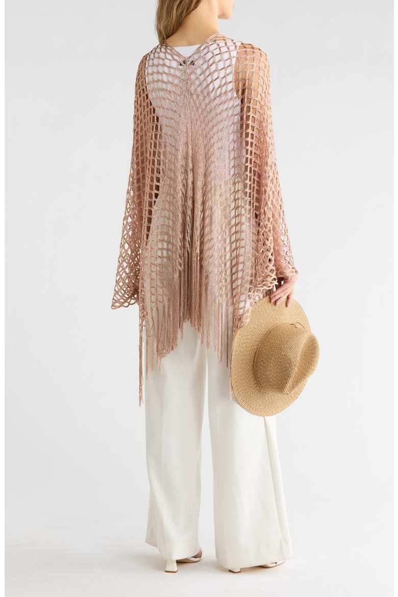 Mesh Topper & Hat Set, Alternate, color, COPPER
