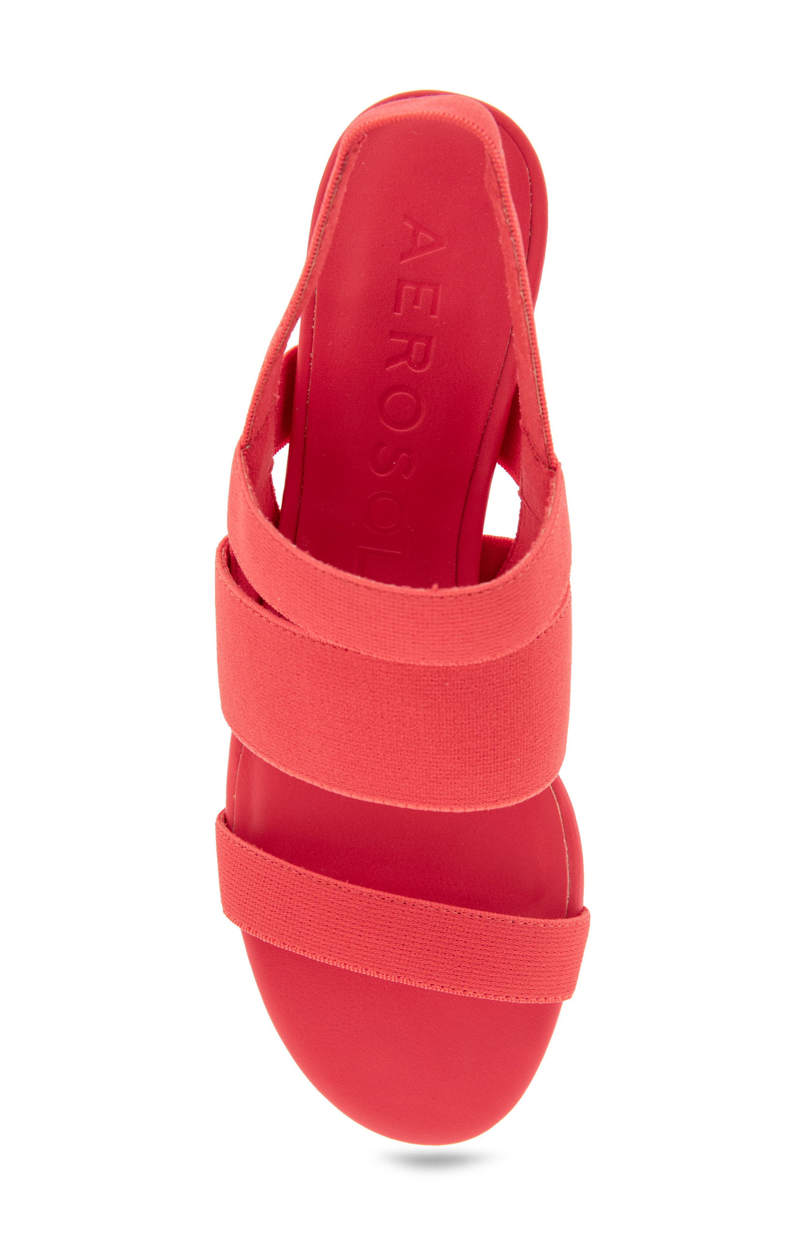 Aerosoles Chara Woven Block Heel Sandal - Multiple Widths Available, Alternate, color, Coral Elastic Fabric