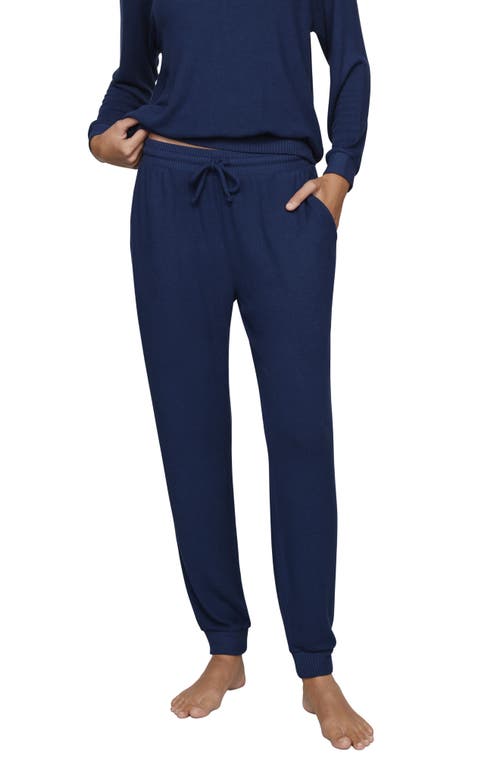 Eberjey Cozy Time Lounge Joggers In Blue