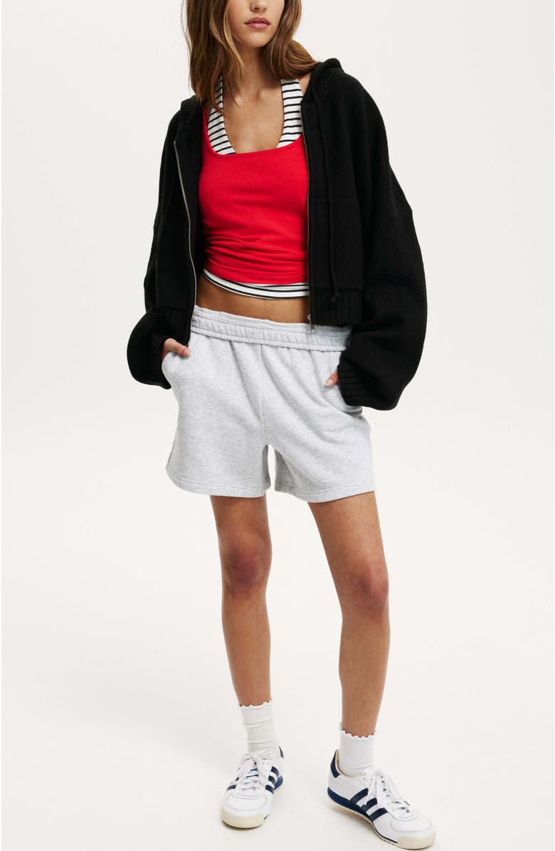 Cotton On Luxe Cropped Knit Bomber, Alternate, color, 