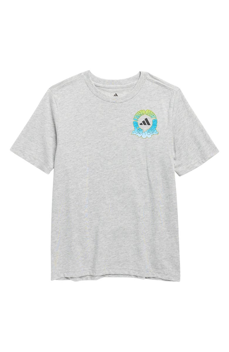 adidas Kids' Daydream Logo Graphic T-Shirt, Main, color, Grey Heather