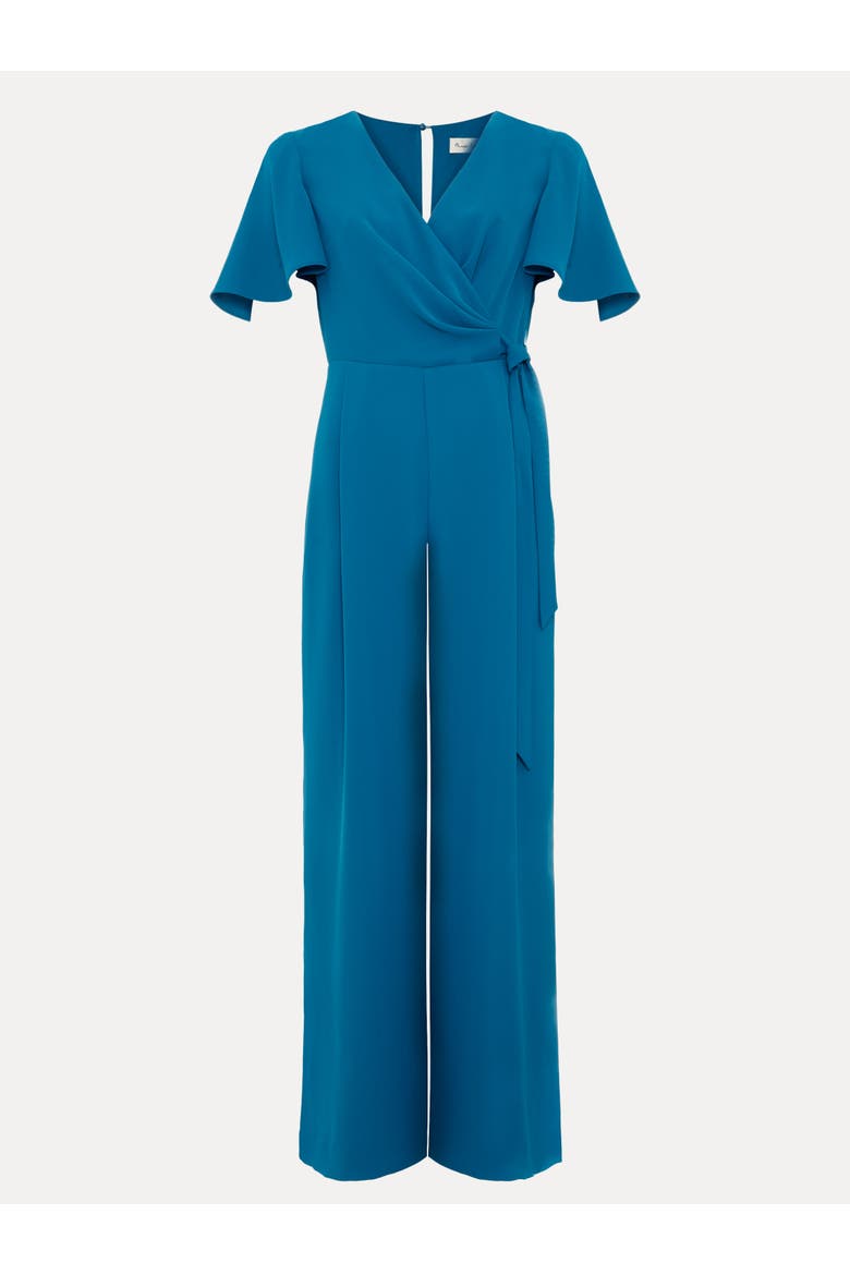 Julissa V-Neck Jumpsuit, Alternate, color, Blue