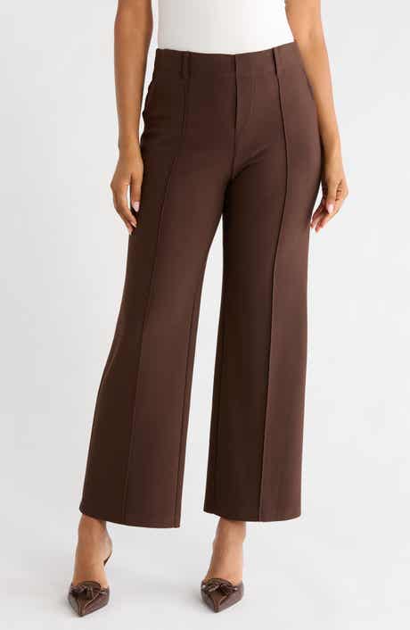 Pull-On Wide Leg Knit Pants