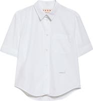 Marni Short Sleeve Poplin Button-Up Shirt