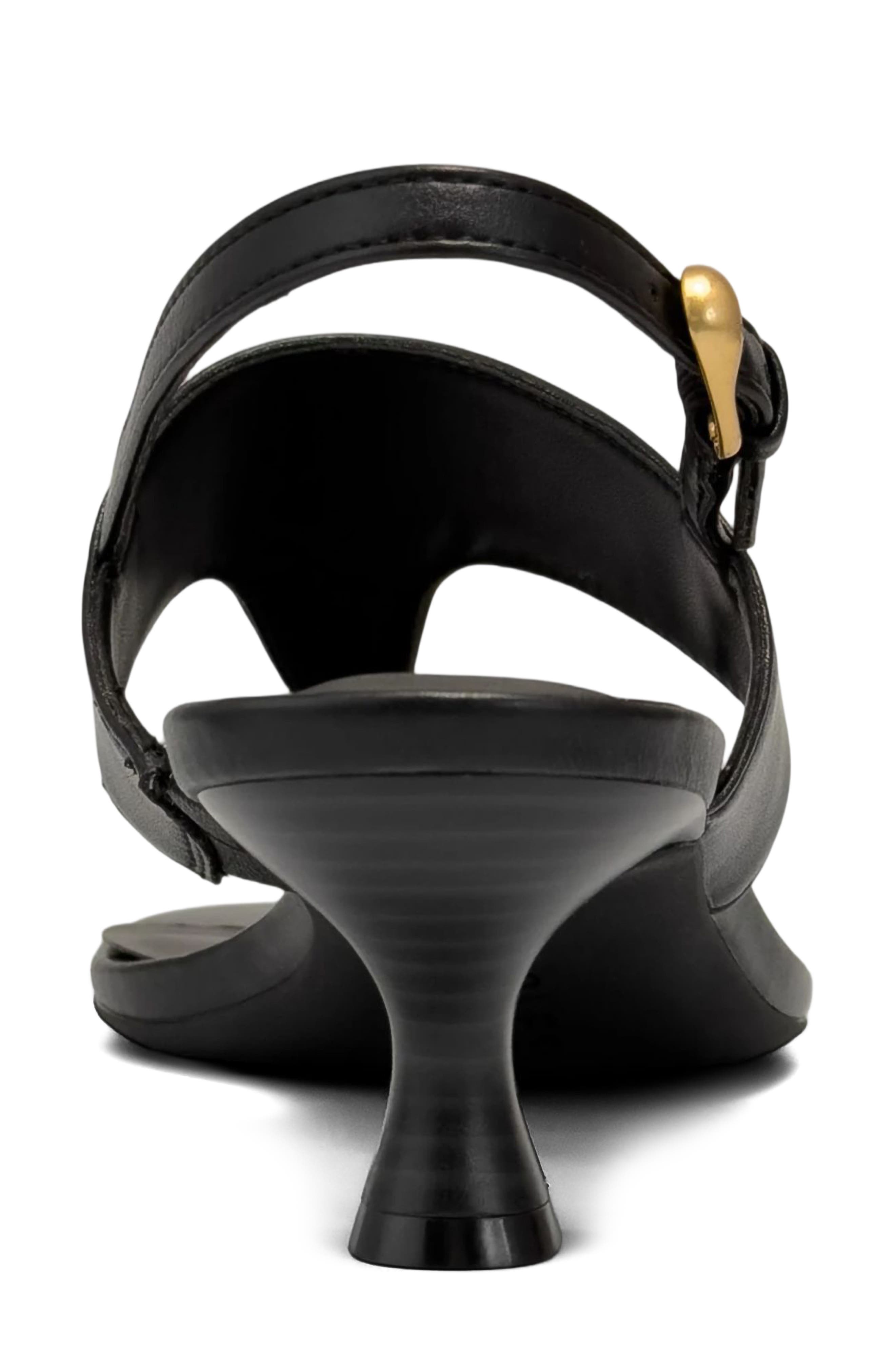 Aerosoles Kora Slingback Sandal, Alternate, color, Black Fx Nappa