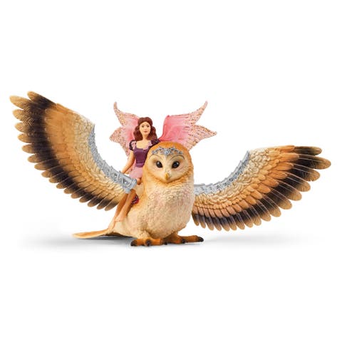 Bayala Fairy In Flight On Glamowl, 2 Piece Playset, Kid 
Adult
