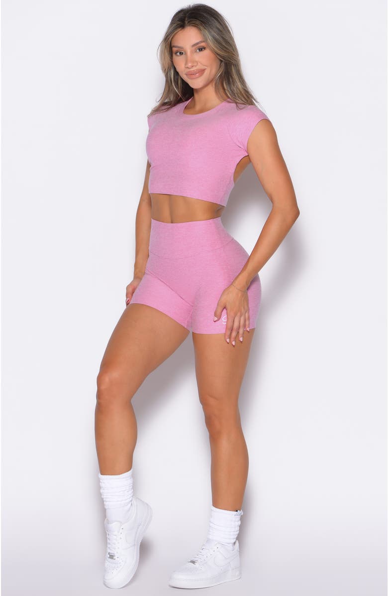 Bombshell Sportswear Movement Shorts, Alternate, color, Candy Pink
