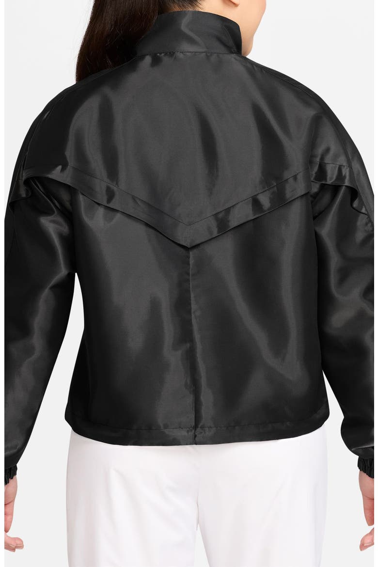 Sportswear Windrunner Shine Jacket, Alternate, color, 010 BLACK/WHITE