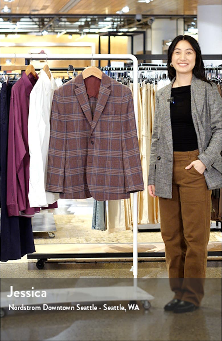 Classico Plaid Stretch Sport Coat, sales video thumbnail