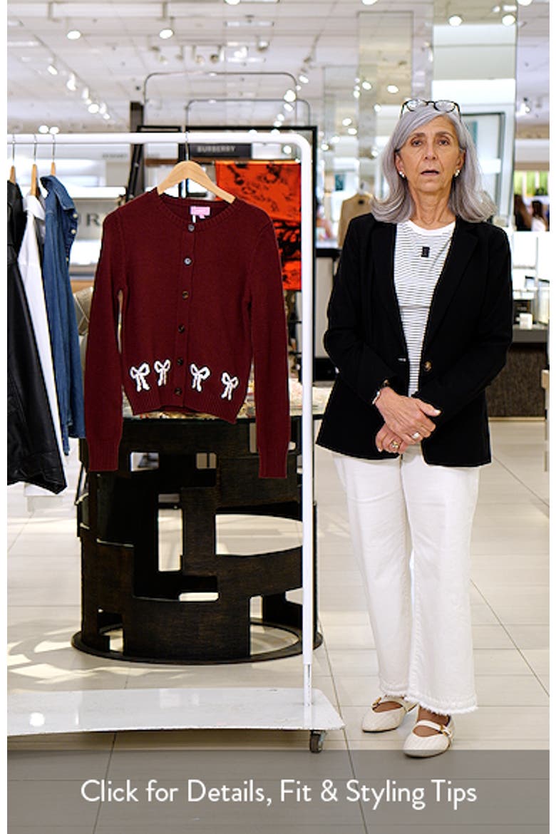 Rona Intarsia Bow Cardigan video
