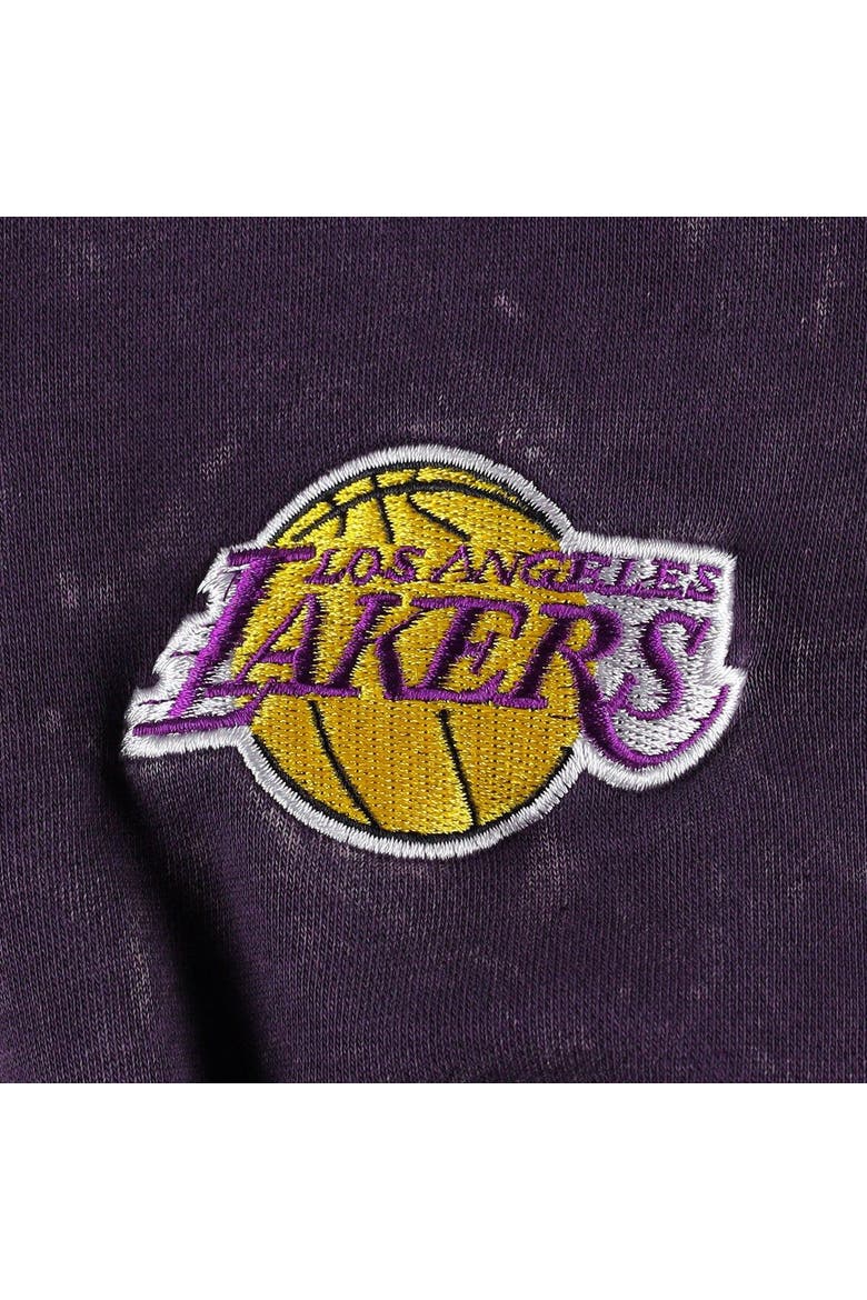 Unisex The Wild Collective Purple Los Angeles Lakers Tonal Acid Wash Pullover Hoodie, Alternate, color, Purple