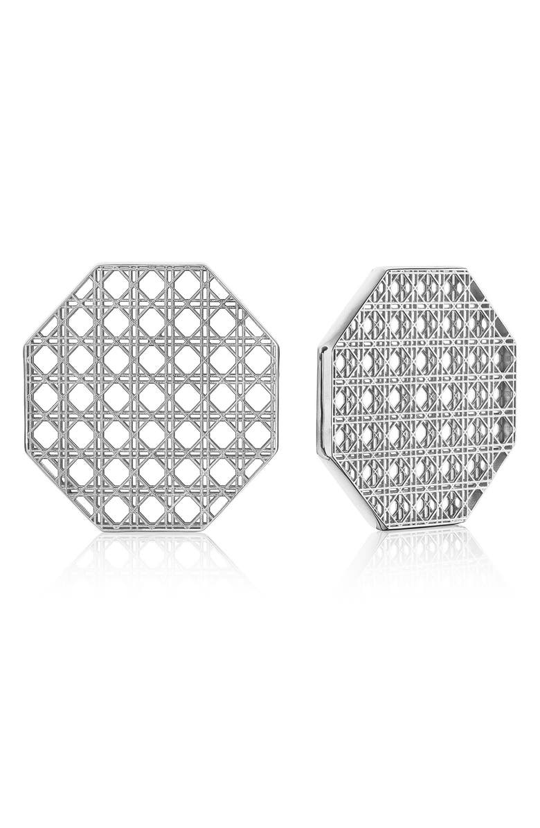 ManLuu Cane Octagonal Stud Earrings, Main, color,