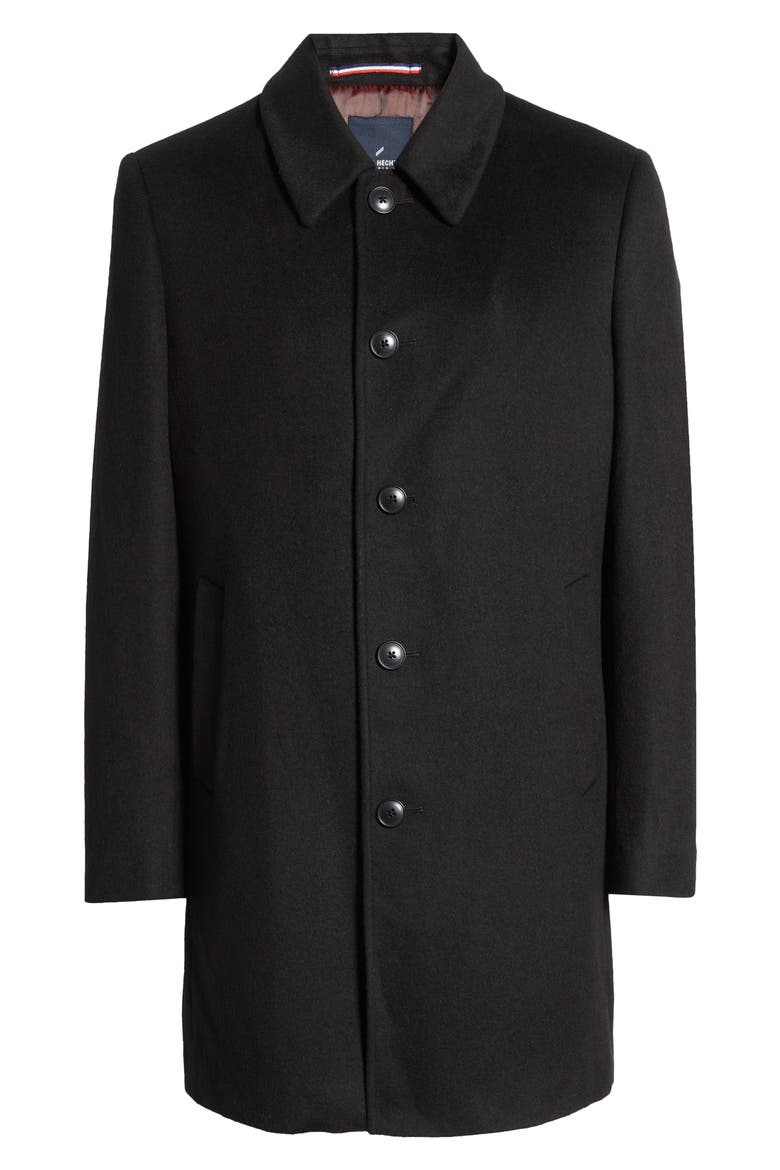 Spencer Wool Blend Coat, Alternate, color, BLACK