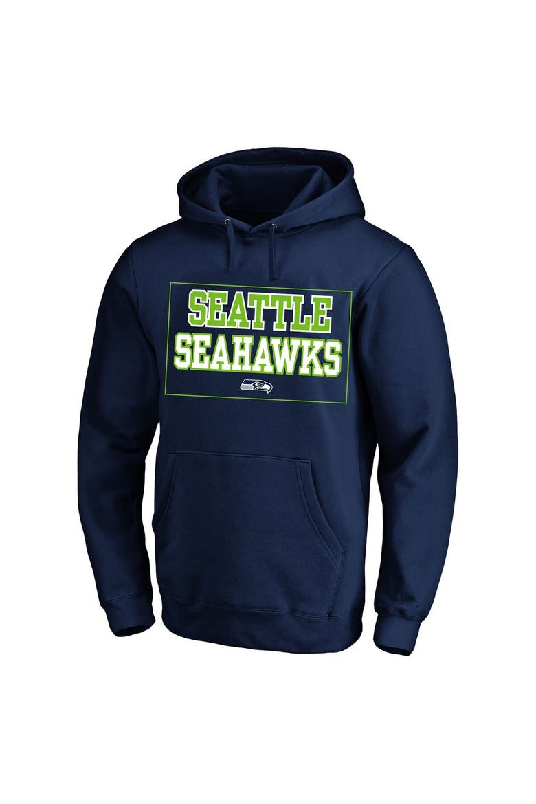 Men's Fanatics  College Navy Seattle Seahawks Big & Tall Fleece Hoodie, Alternate, color, College Navy