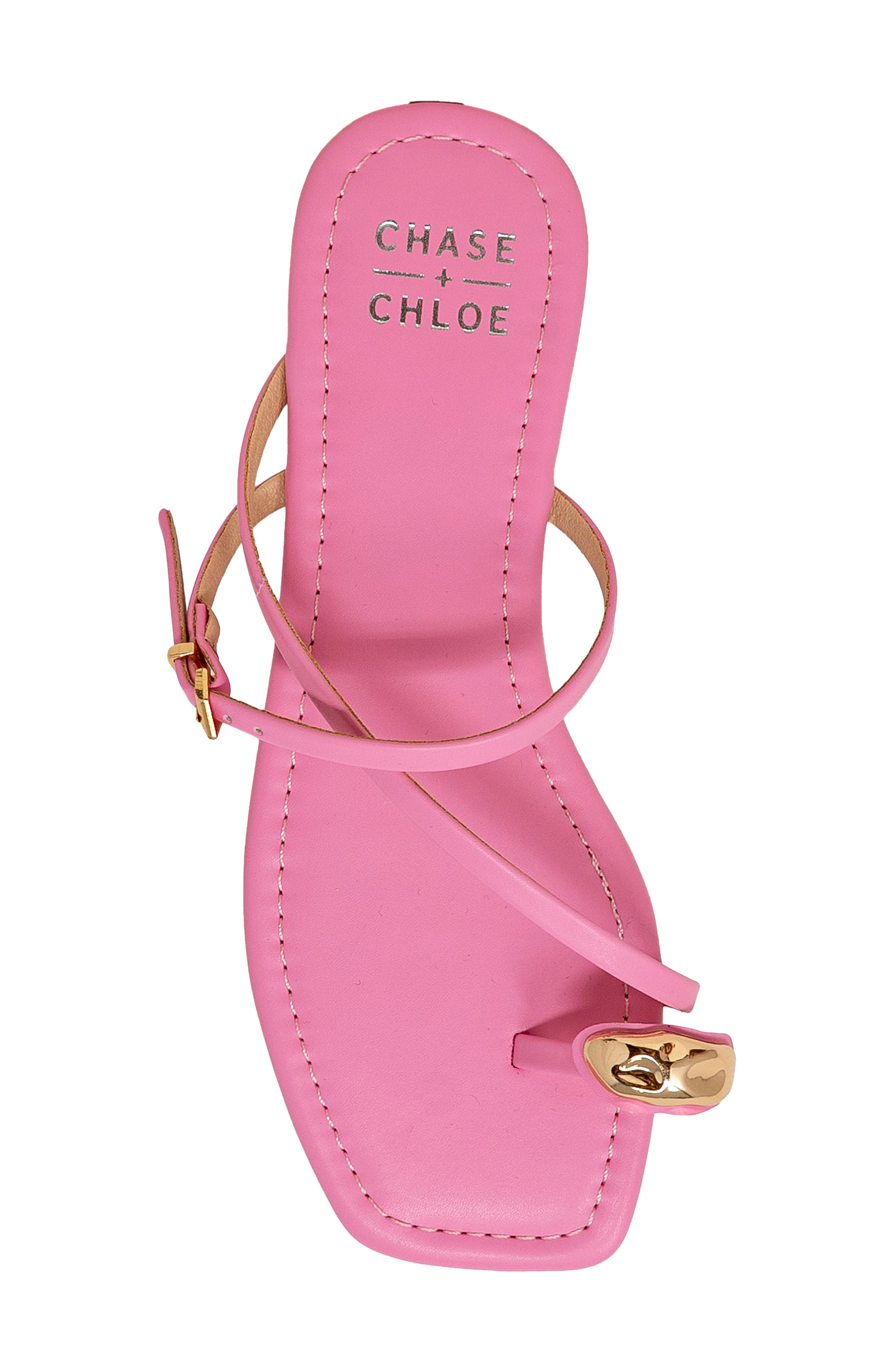 Toe Loop Sandal, Alternate, color, PINK PU