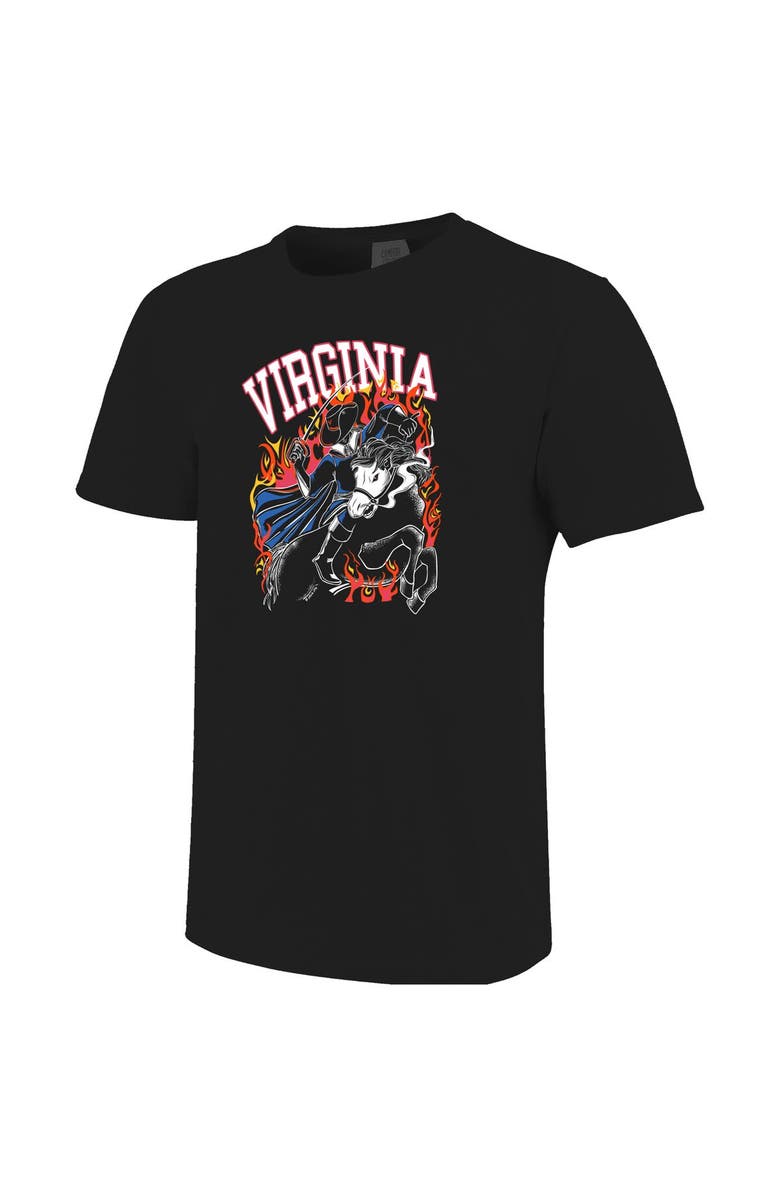 IMAGE ONE Men's Black Virginia Cavaliers Legend of Cavalier Hollow Spooky Hoos Comfort Colors T-Shirt, Alternate, color, Black