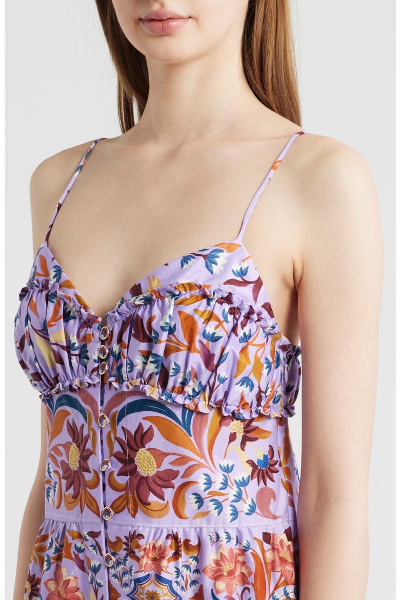 Flower Tiles Maxi Sundress, Alternate, color, FLOWER TILES LILAC