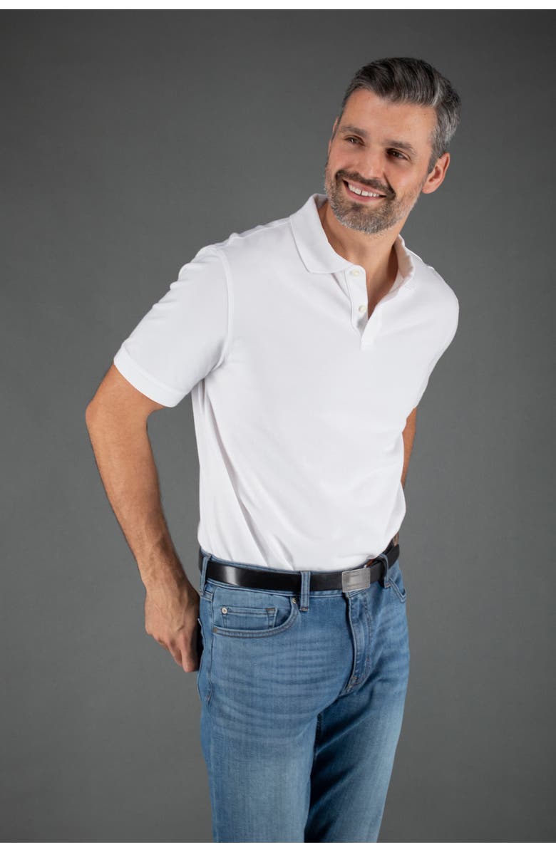 Trafalgar Cortina Leather 30mm Compression Belt Strap, Alternate, color, Black