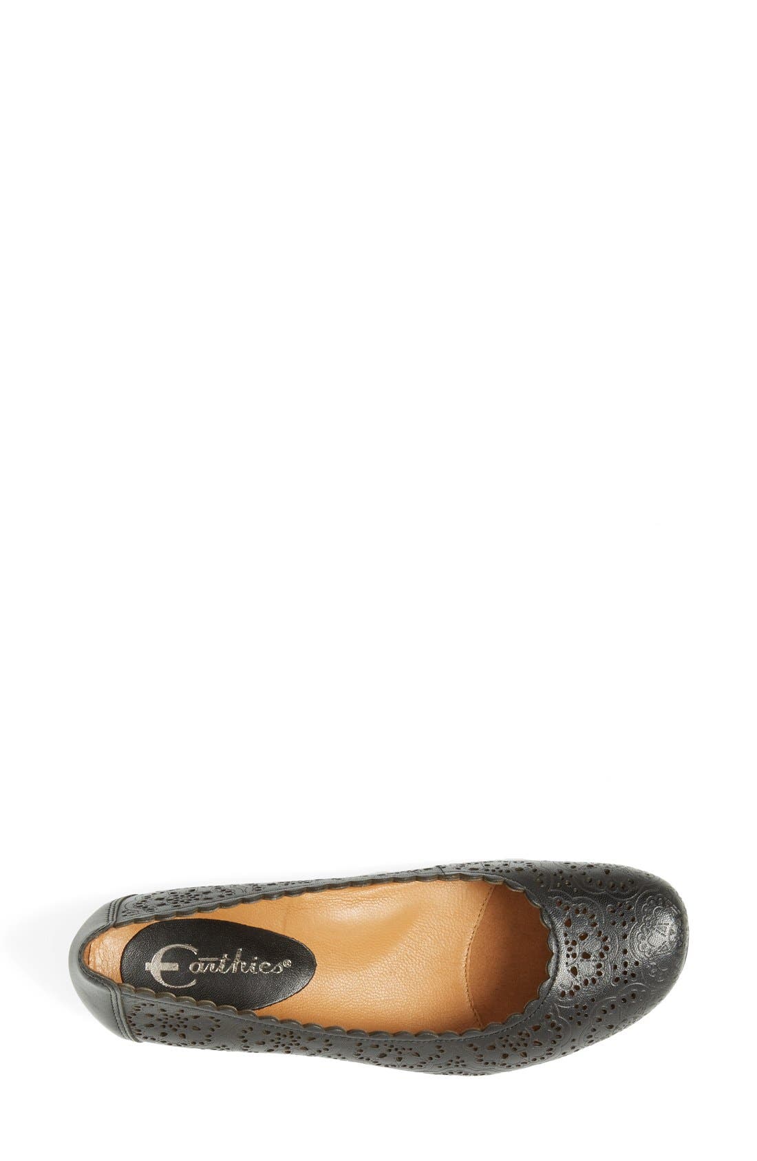 'Bindi' Flat, Alternate, color, BLACK LEATHER