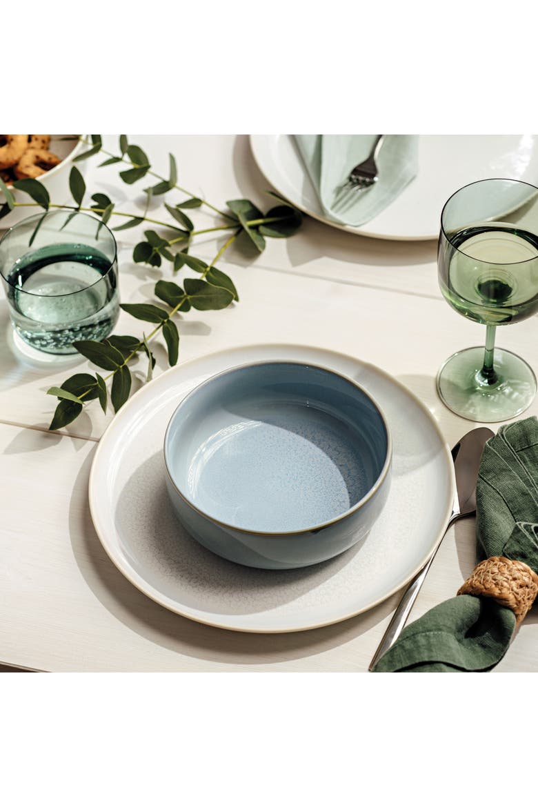 Crafted Cotton Dinner Plate, Alternate, color, White