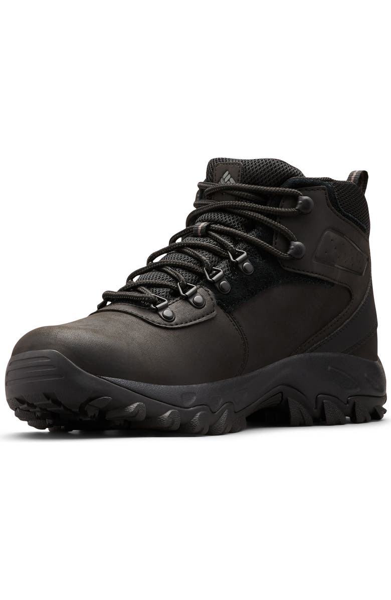 Columbia Newton Ridge<sup>™</sup> Plus II Waterproof Hiking Boot, Main, color, Black/ Black