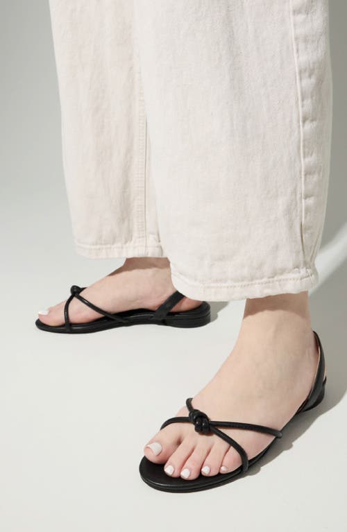 Yosi Samra Alison Knot Slingback Sandal In Black