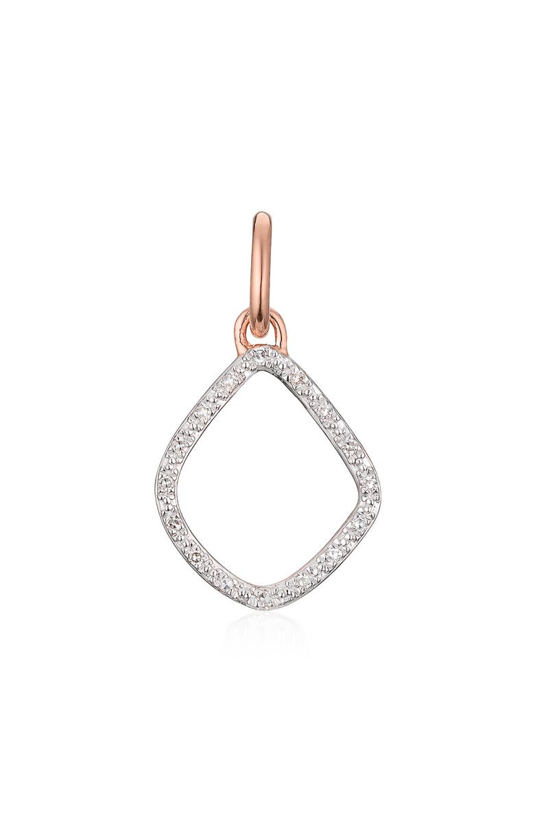 Monica Vinader Riva Diamond Kite Pendant Charm, Main, color,
