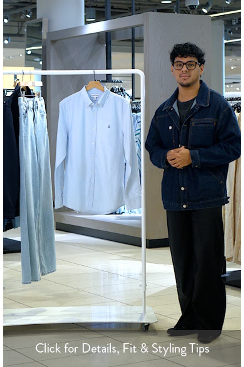 Sailboat Emblem Cotton Button-Down Oxford Shirt video